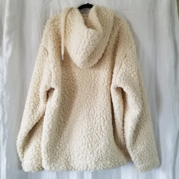 AMI | NWT Faux Shearling Hoodie - Picture 3 of 13